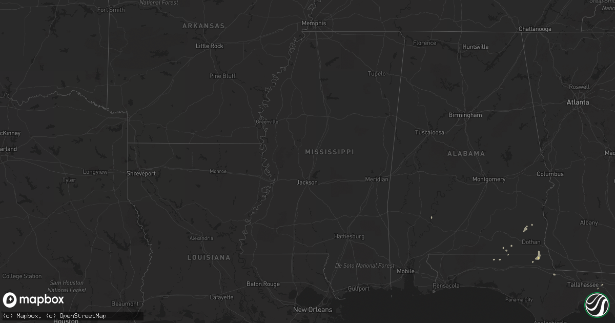 Hail map in Georgia on September 21, 2011