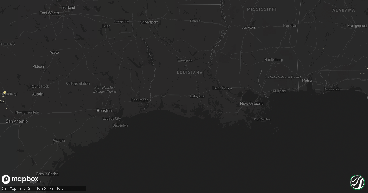 Hail map on September 21, 2011