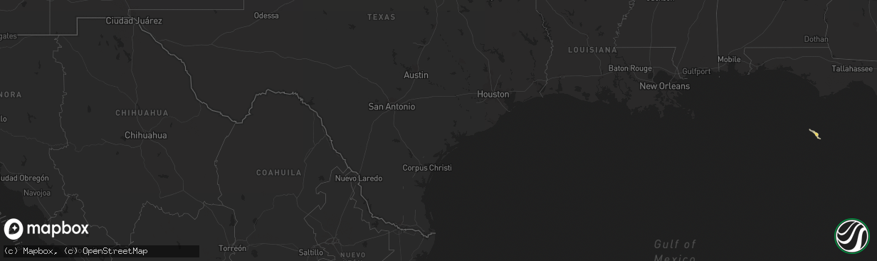 Hail map on September 21, 2015