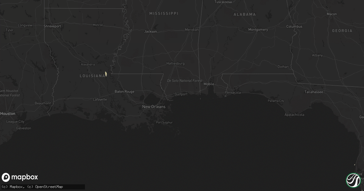 Hail map in Florida on September 21, 2018