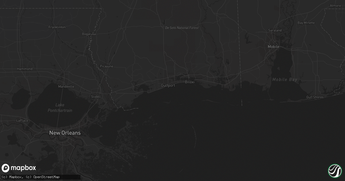 Hail map in Moreauville, LA on September 21, 2018