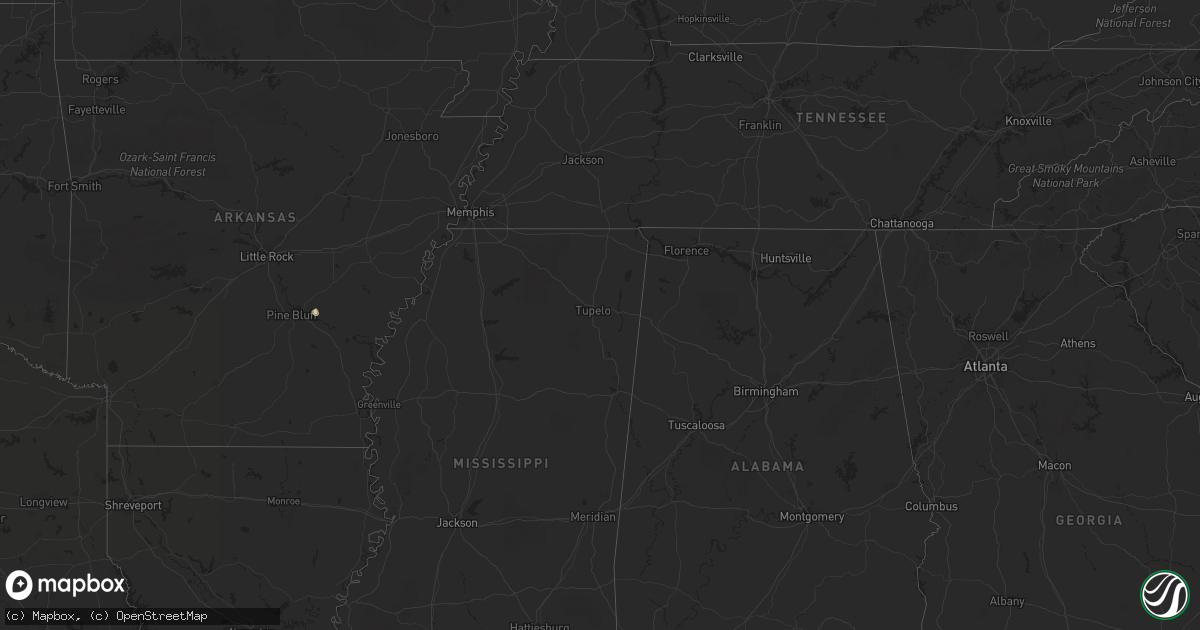 Hail map on September 21, 2018