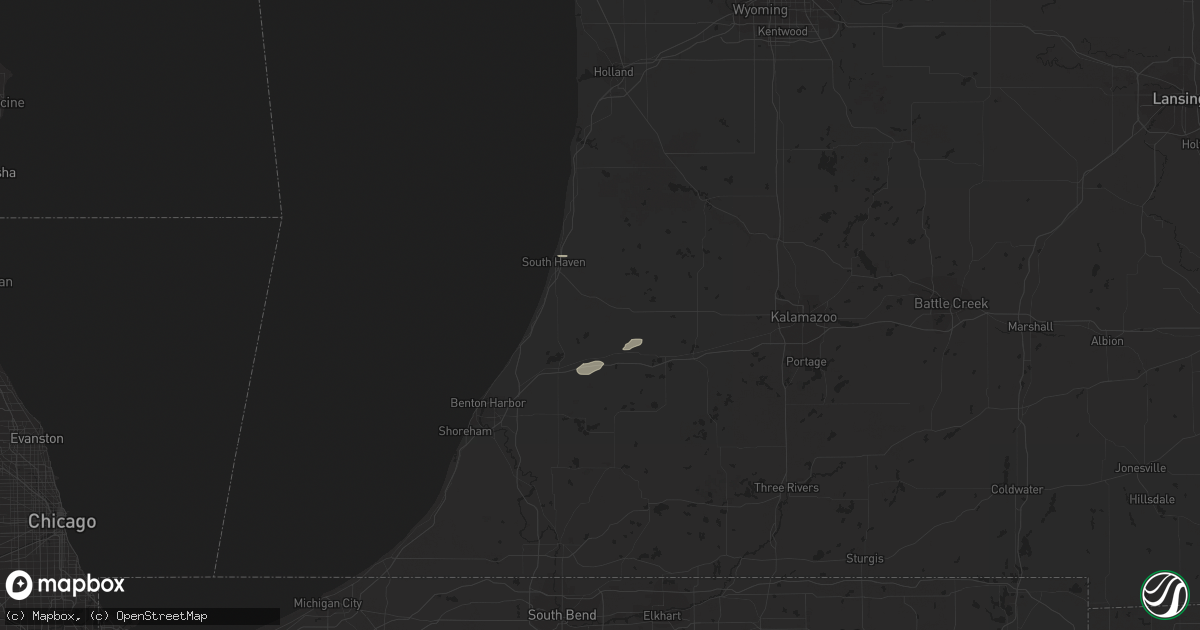 Hail map in South Haven, MI on September 22, 2012