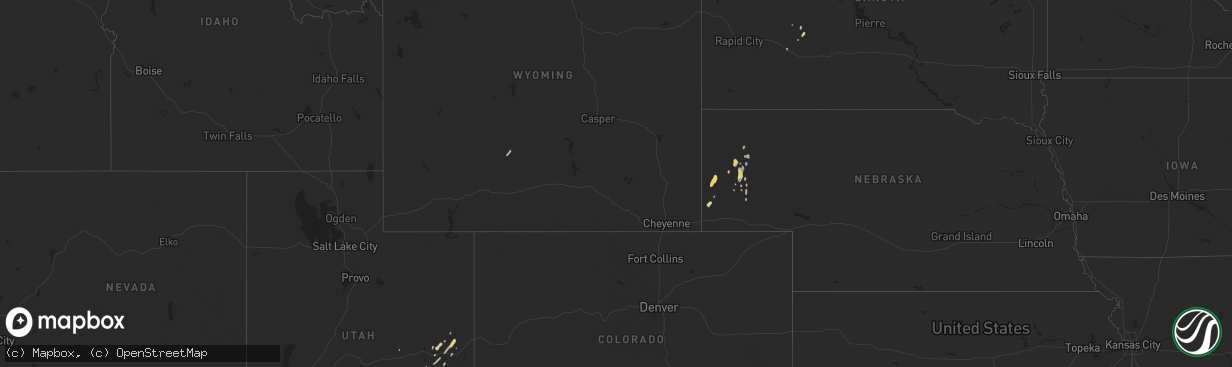 Hail map on September 22, 2013