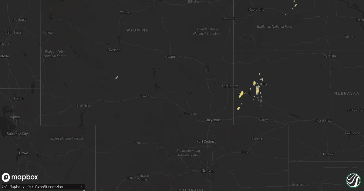 Hail map on September 22, 2013