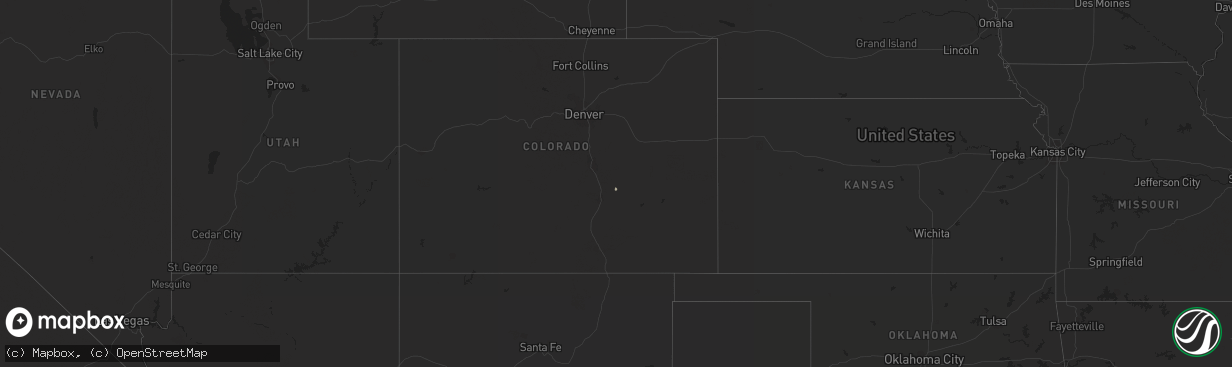 Hail map on September 22, 2020