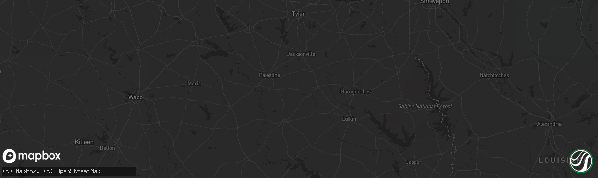 Hail map in Marshall, AR on September 23, 2012