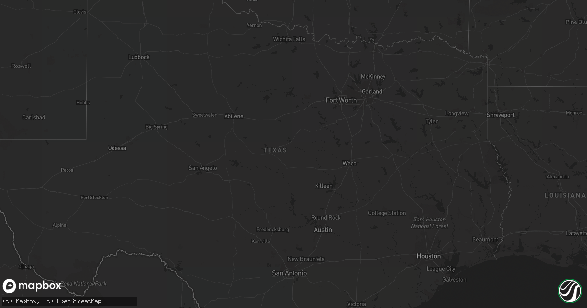 Hail map in Georgia on September 24, 2011