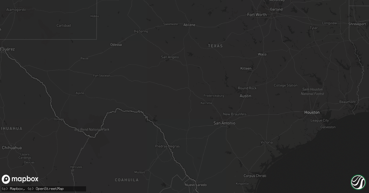 Hail map on September 24, 2011