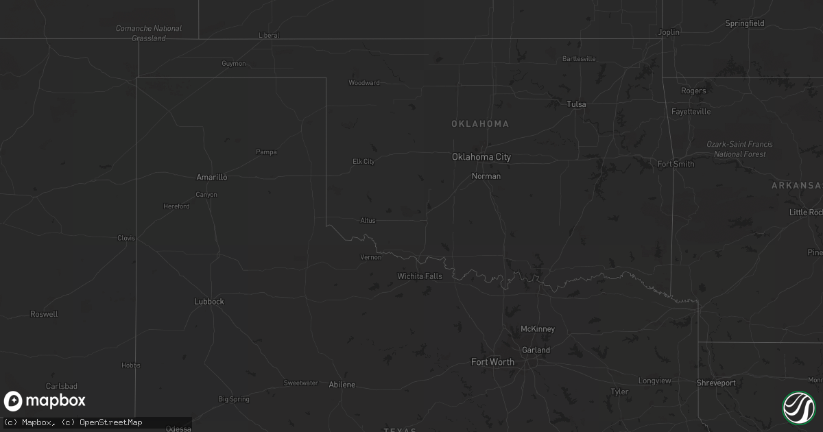 Hail map on September 24, 2012