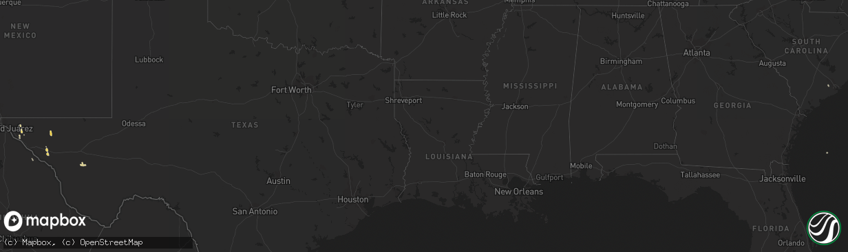 Hail map on September 24, 2015