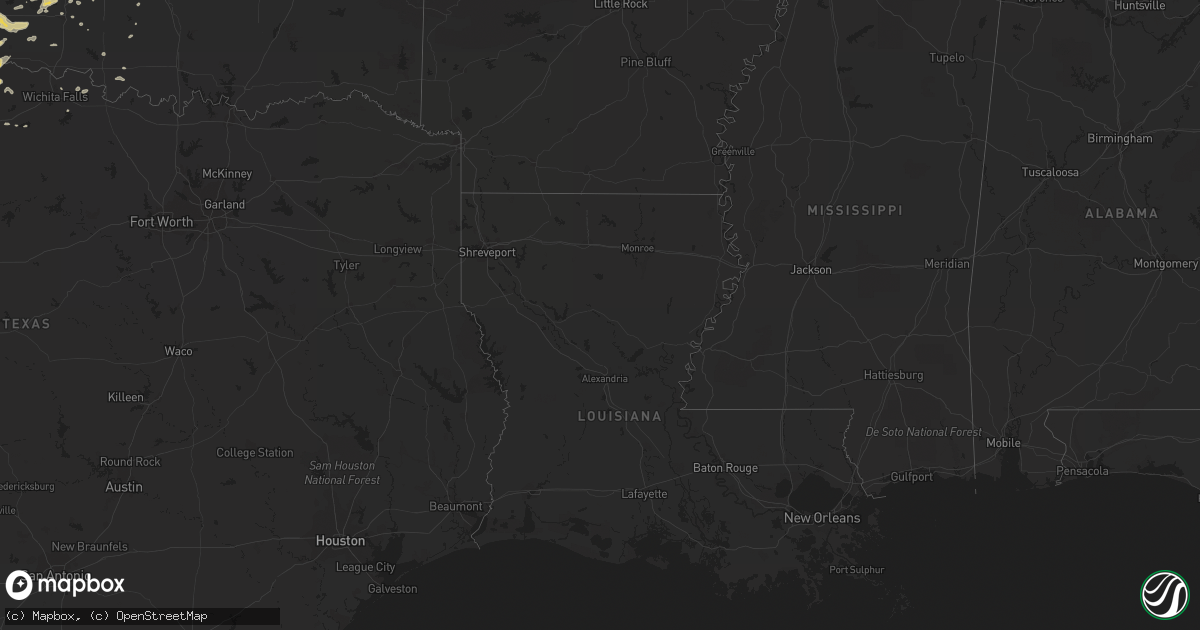 Hail map on September 25, 2012
