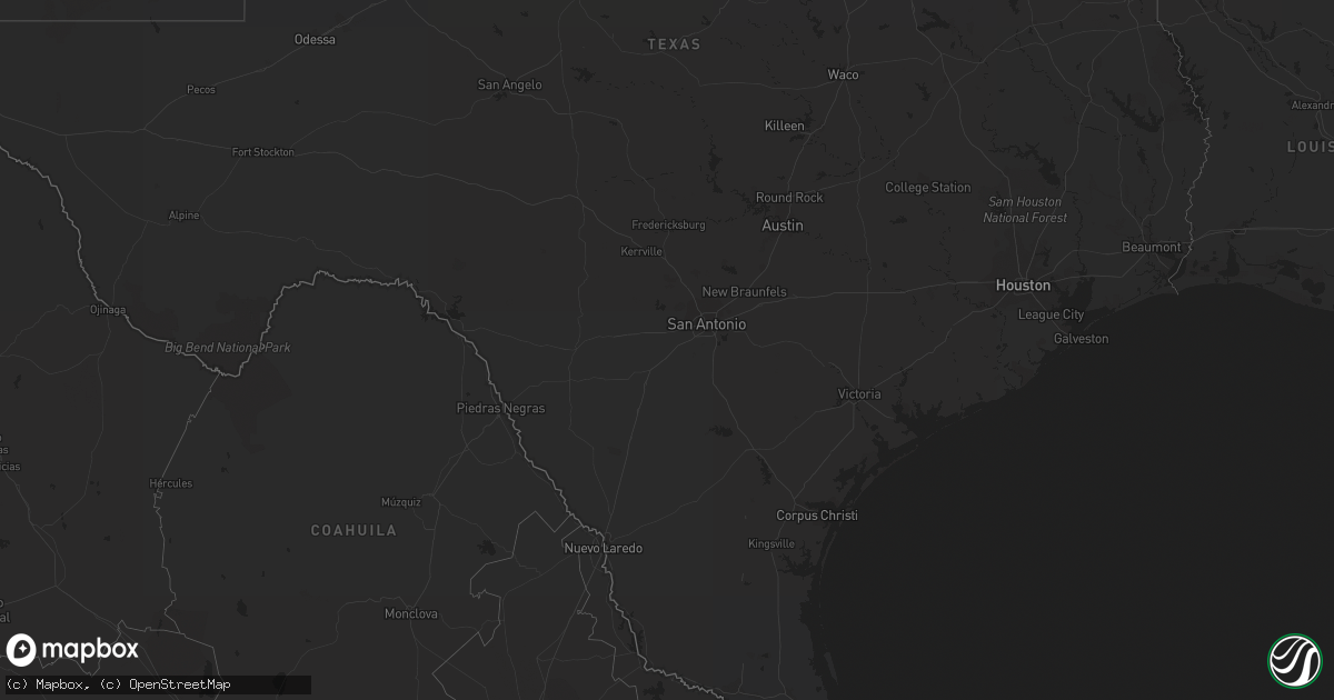 Hail map on September 25, 2021