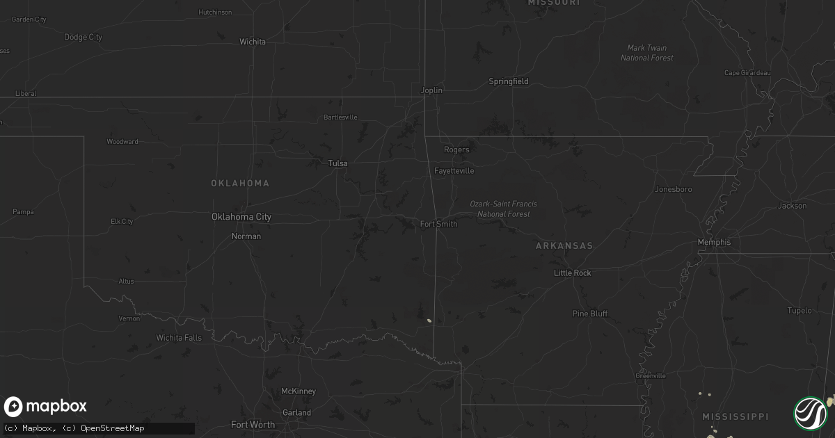 Hail map on September 26, 2011