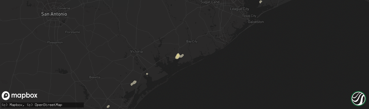 Hail map in Anahuac, TX on September 26, 2015