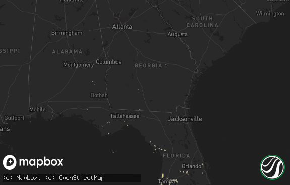 Hail map preview on 09-26-2016