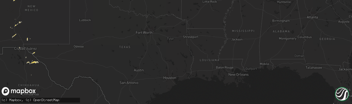 Hail map on September 26, 2017