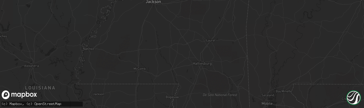 Hail map in Quitman, GA on September 26, 2018