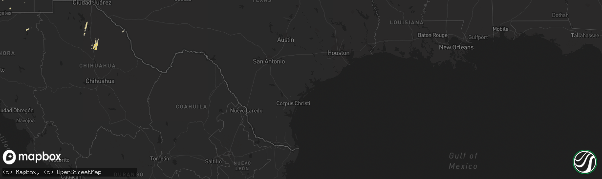 Hail map on September 26, 2021