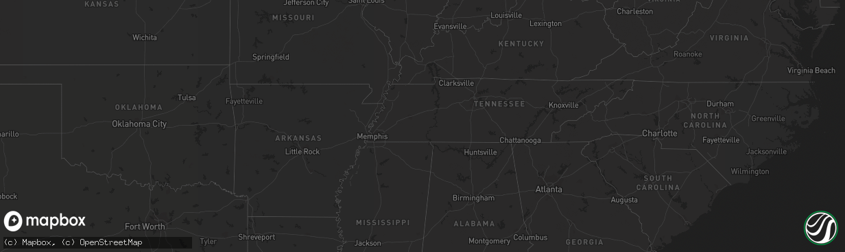 Hail map on September 26, 2022