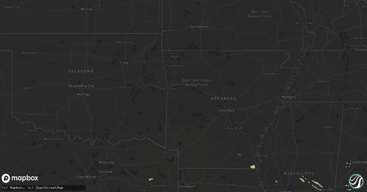 Hail map on September 27, 2011