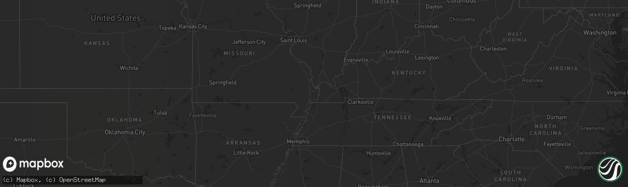 Hail map on September 27, 2017