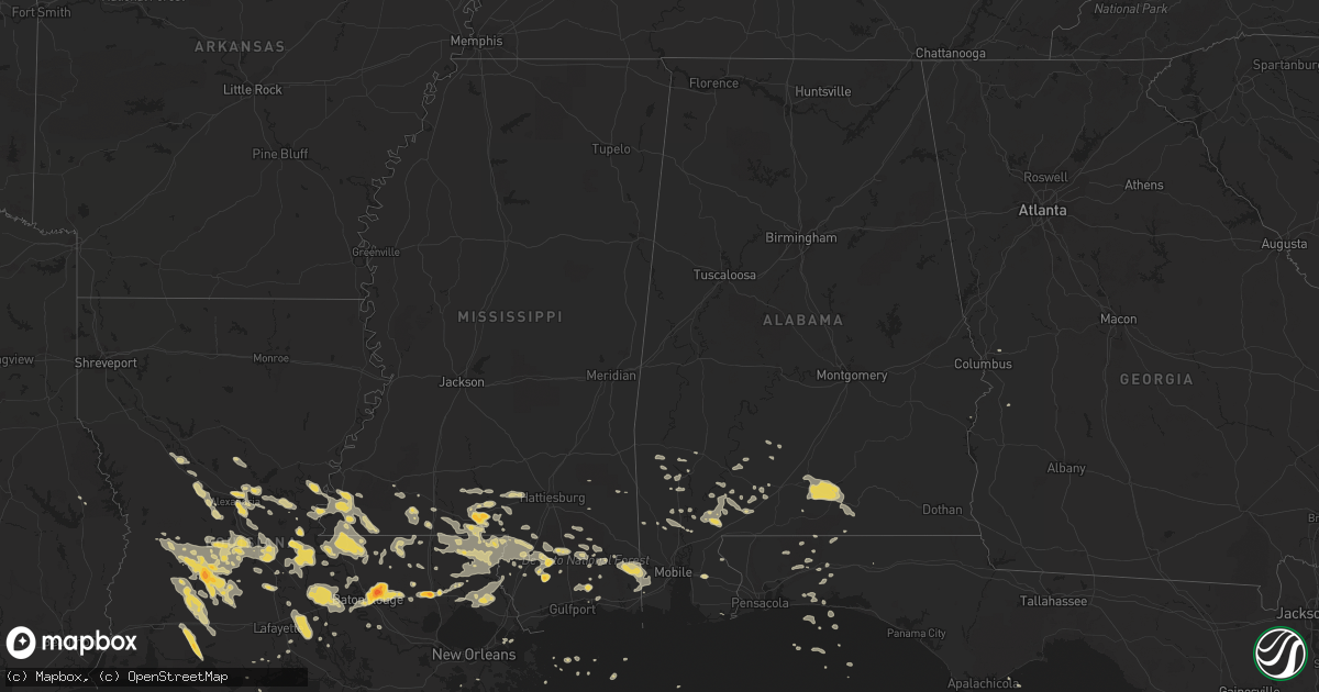 Hail map on September 28, 2011