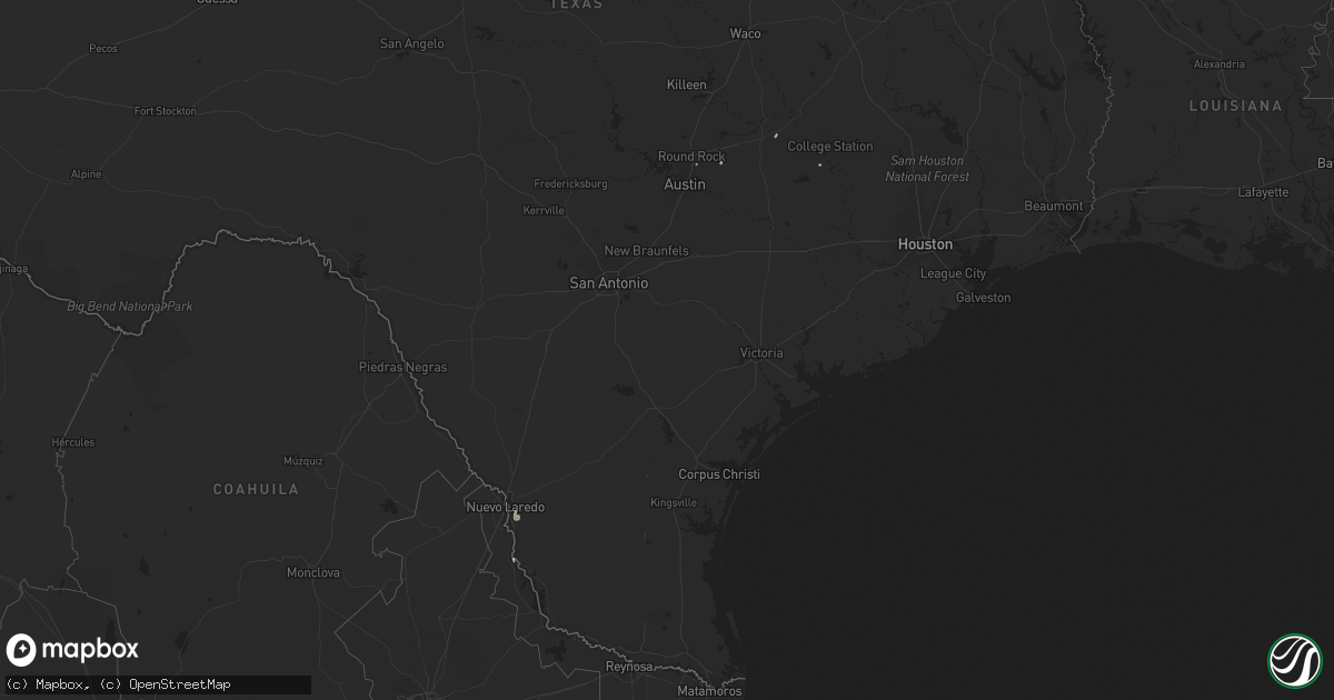 Hail map in Texas on September 28, 2013