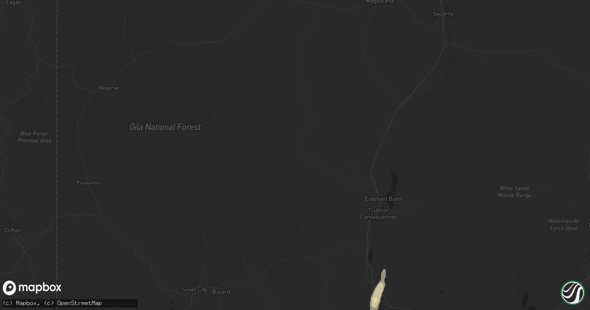 Hail map in Cubero, NM on September 28, 2017