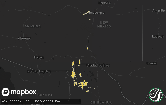 Hail map preview on 09-28-2017