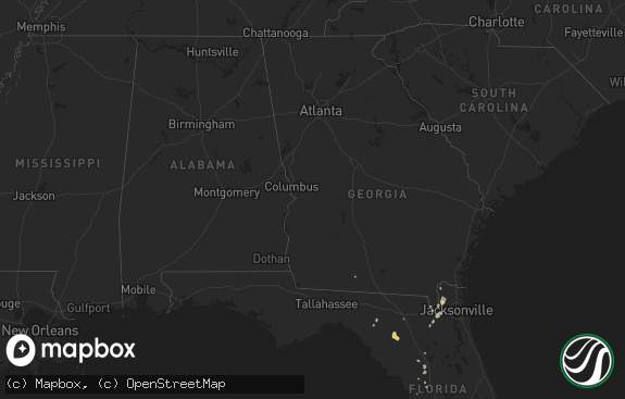 Hail map preview on 09-28-2018