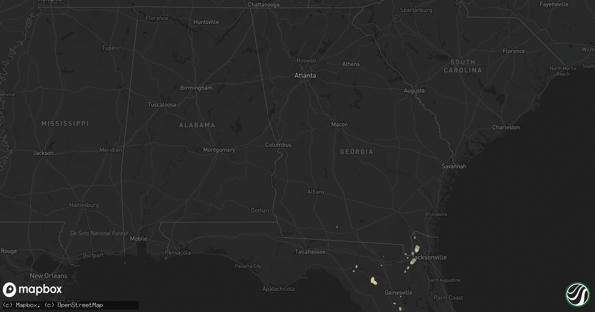 Hail map on September 28, 2018