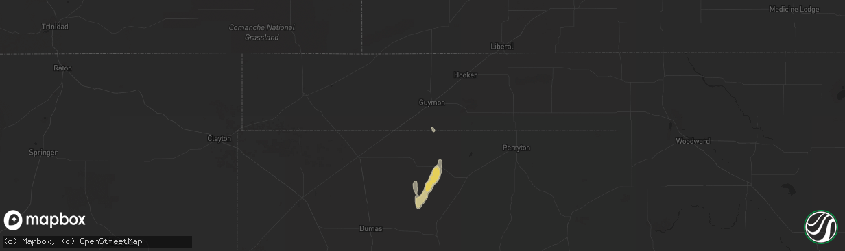Hail map in Callaway, NE on September 30, 2012