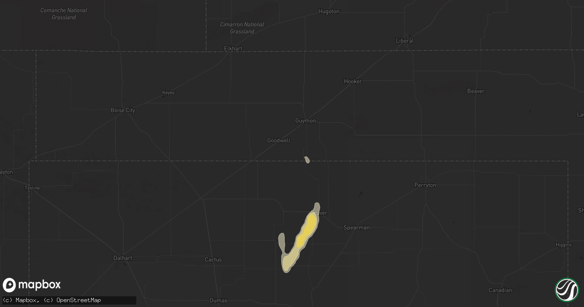 Hail map in Jal, NM on September 30, 2012