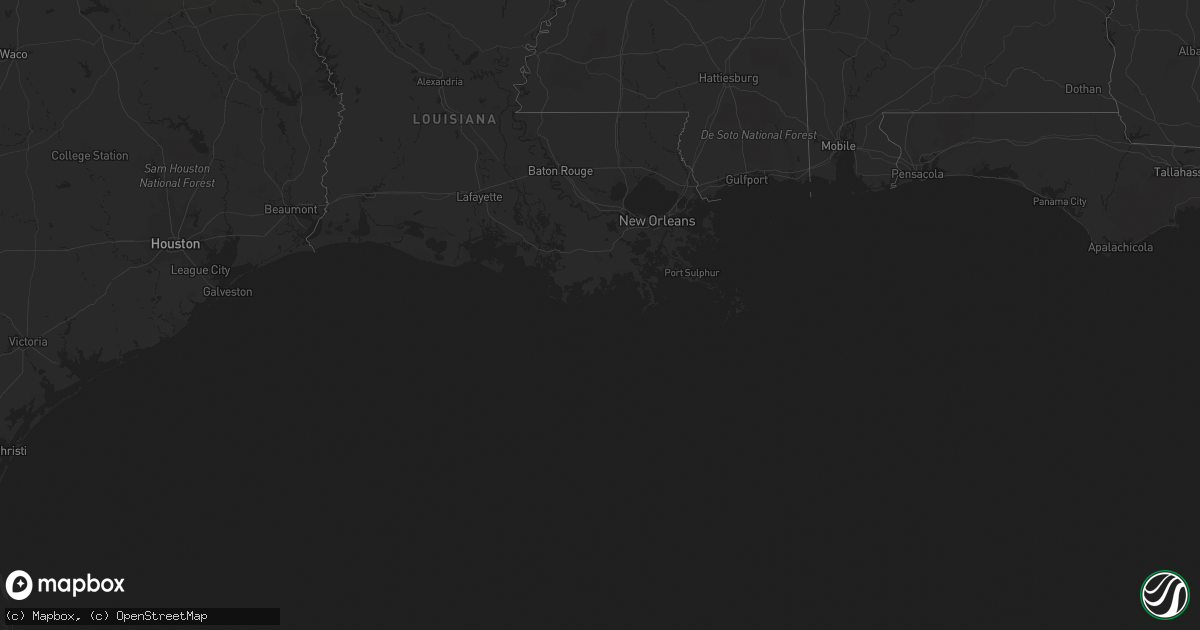 Hail map in Texas on October 1, 2012