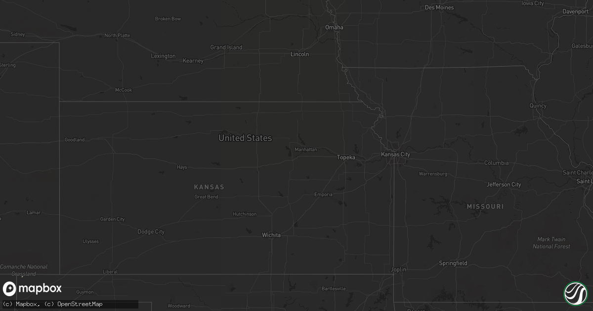 Hail map on October 1, 2016