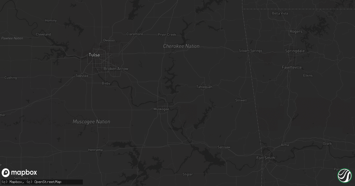 Hail map in Waldron, AR on October 2, 2021