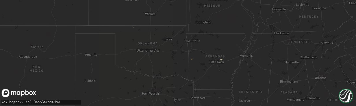 Hail map on October 2, 2021