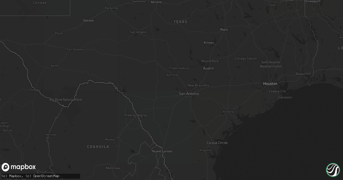 Hail map on October 3, 2011
