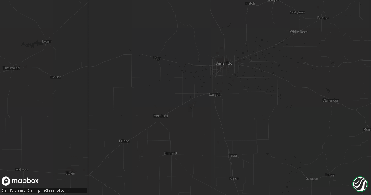 Hail map in Vaughn, NM on October 3, 2017