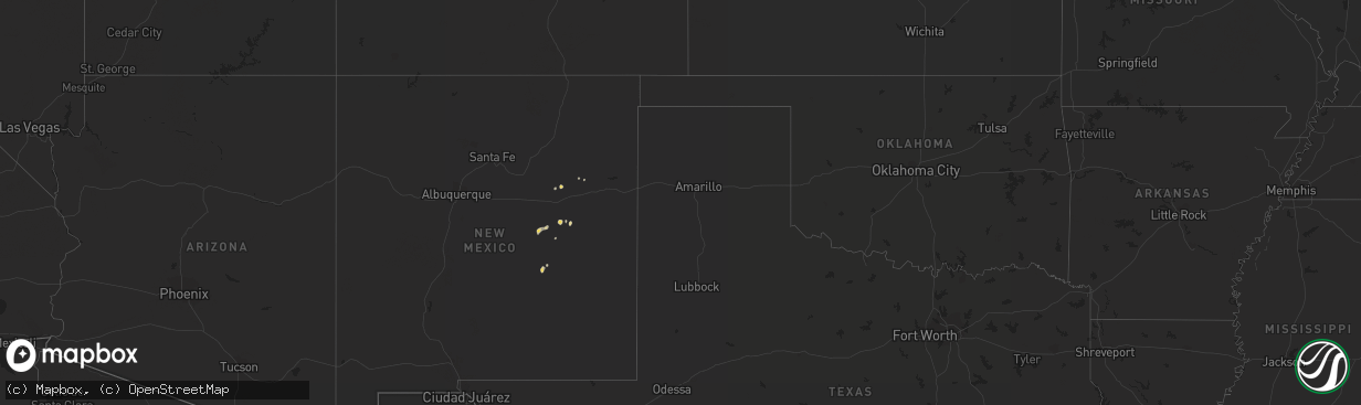 Hail map on October 3, 2017