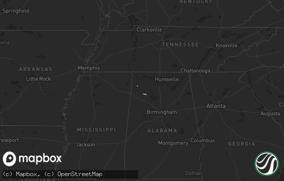 Hail map preview on 10-03-2021