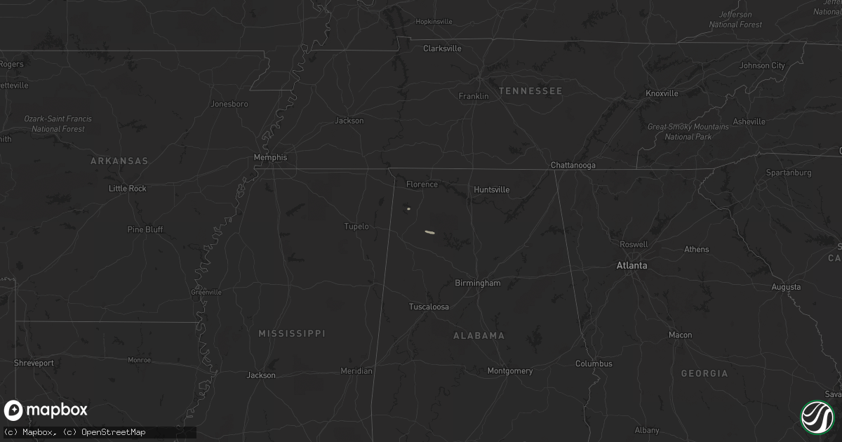 Hail map on October 3, 2021