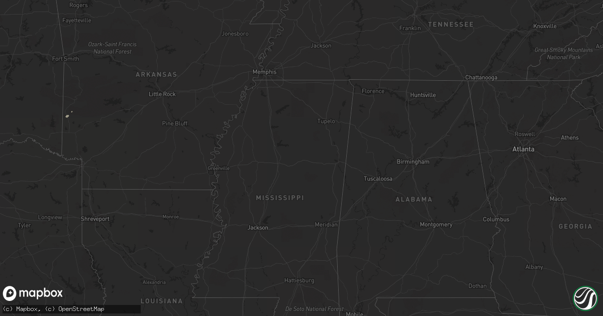 Hail map in Missouri on October 4, 2012