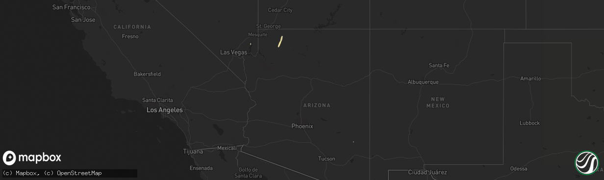 Hail map in Nevada on October 4, 2015