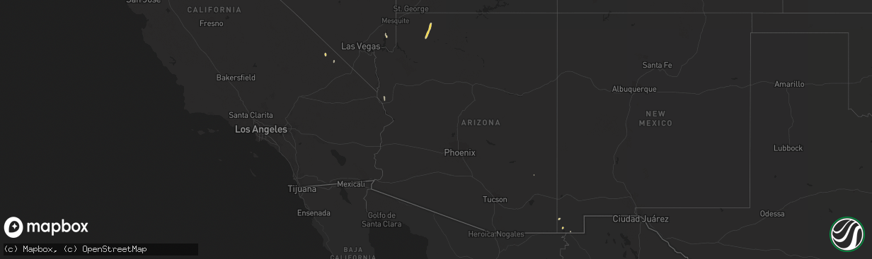 Hail map on October 4, 2015