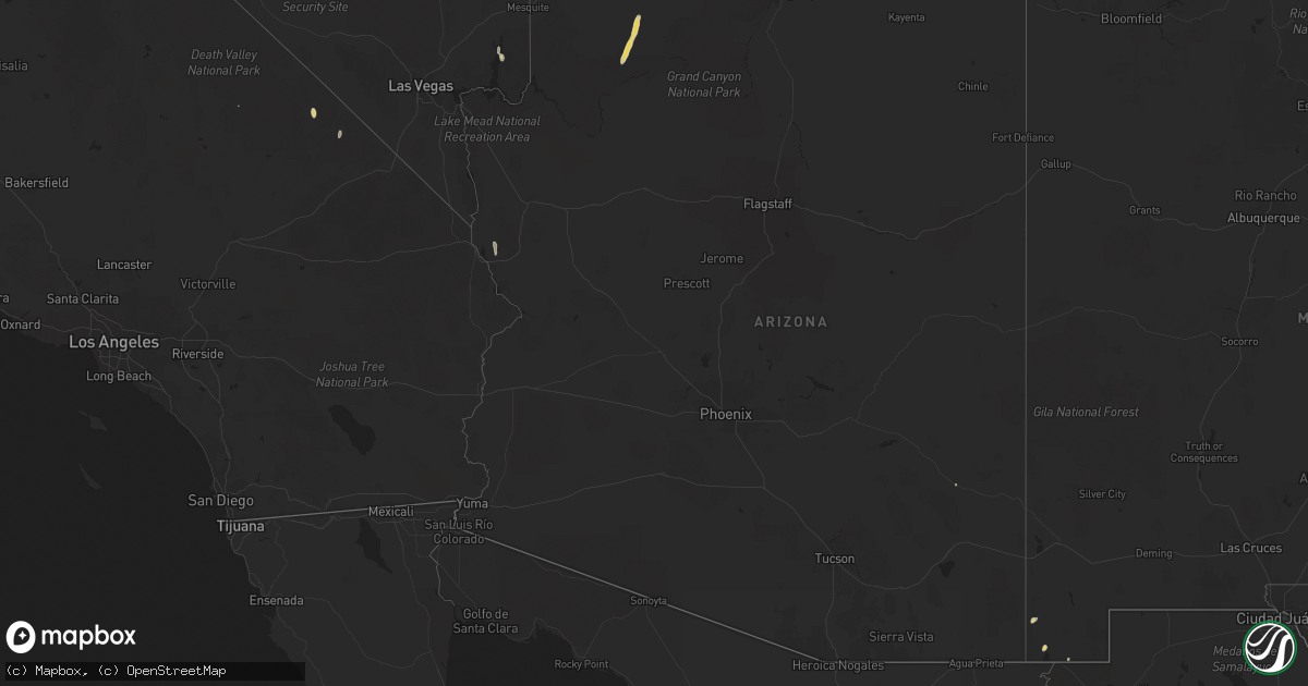 Hail map on October 4, 2015