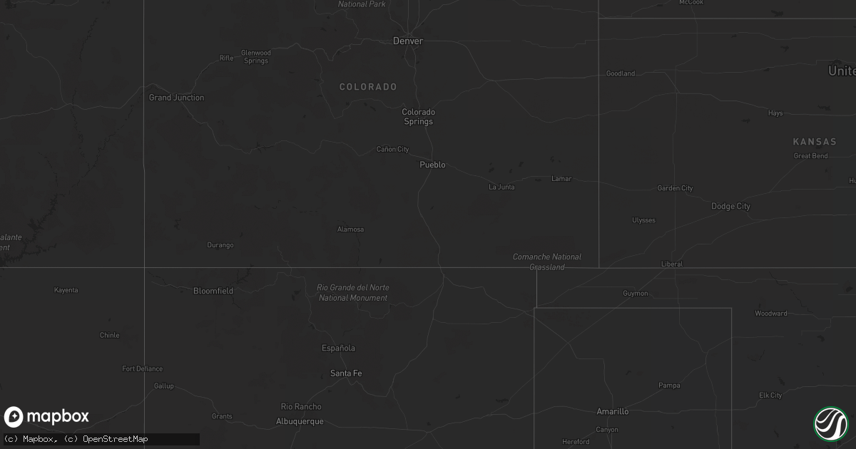 Hail map in Arizona on October 4, 2022