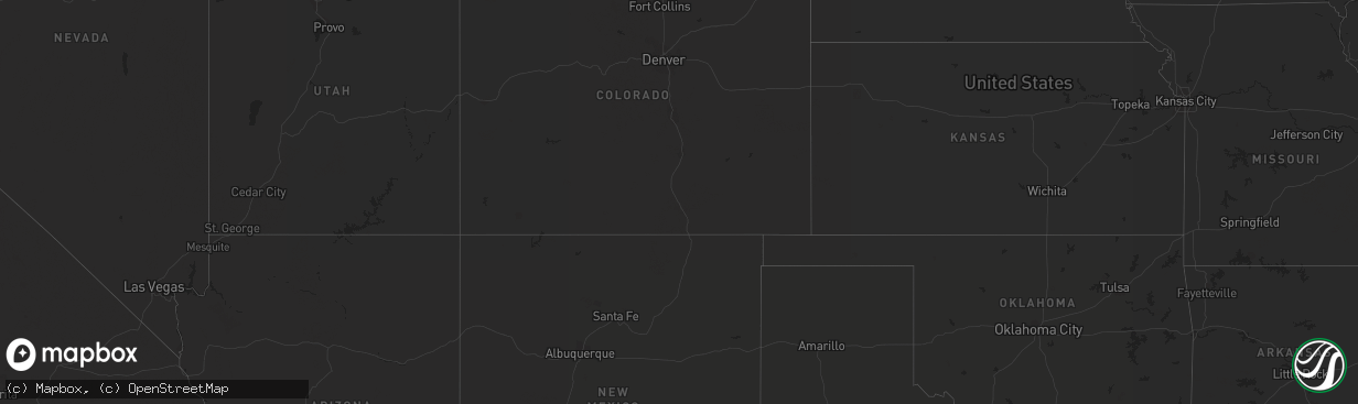 Hail map in Nebraska on October 4, 2022