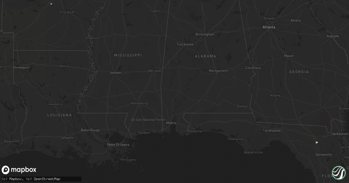 Hail map in Arkansas on October 5, 2012